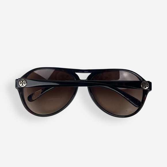 Tory Burch Aviator Sunglasses‎ TY9009 Brown Gold Case Plastic Frames Only main image 4